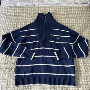 United Colors of Benetton women's quarter-zip sweater 100% cotton